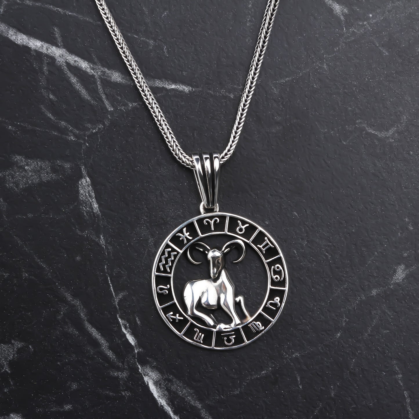 MEN ARIES PENDANT NECKLACE