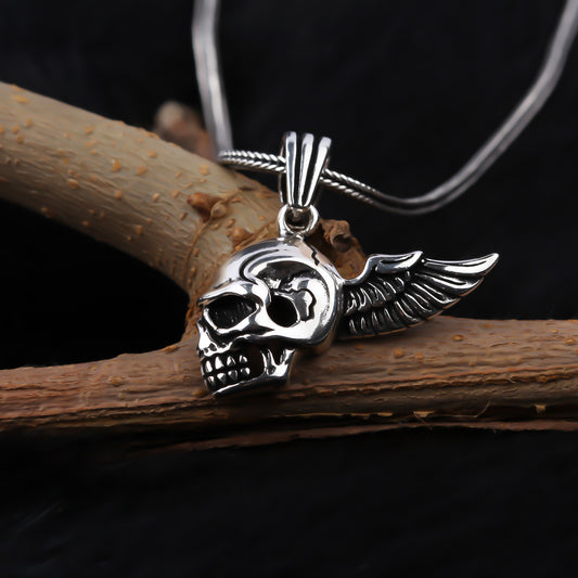 925k Sterling Silver Men Skeleton Necklace - alternate view 2