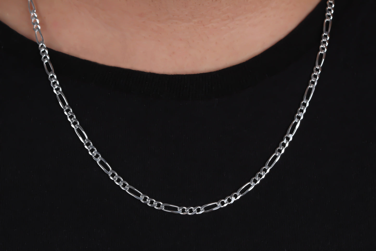 4MM FIGARO CHAIN NECKLACE
