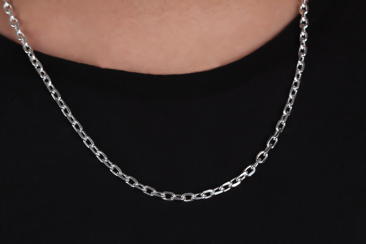 4MM ANCHOR CHAIN NECKLACE