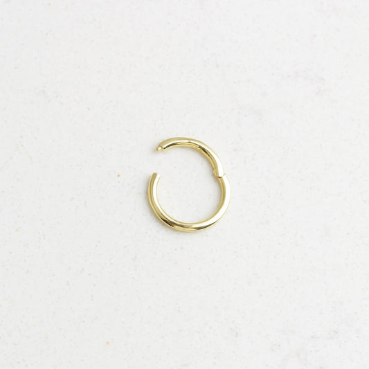14k Solid Gold Ring Piercing - alternate view 2