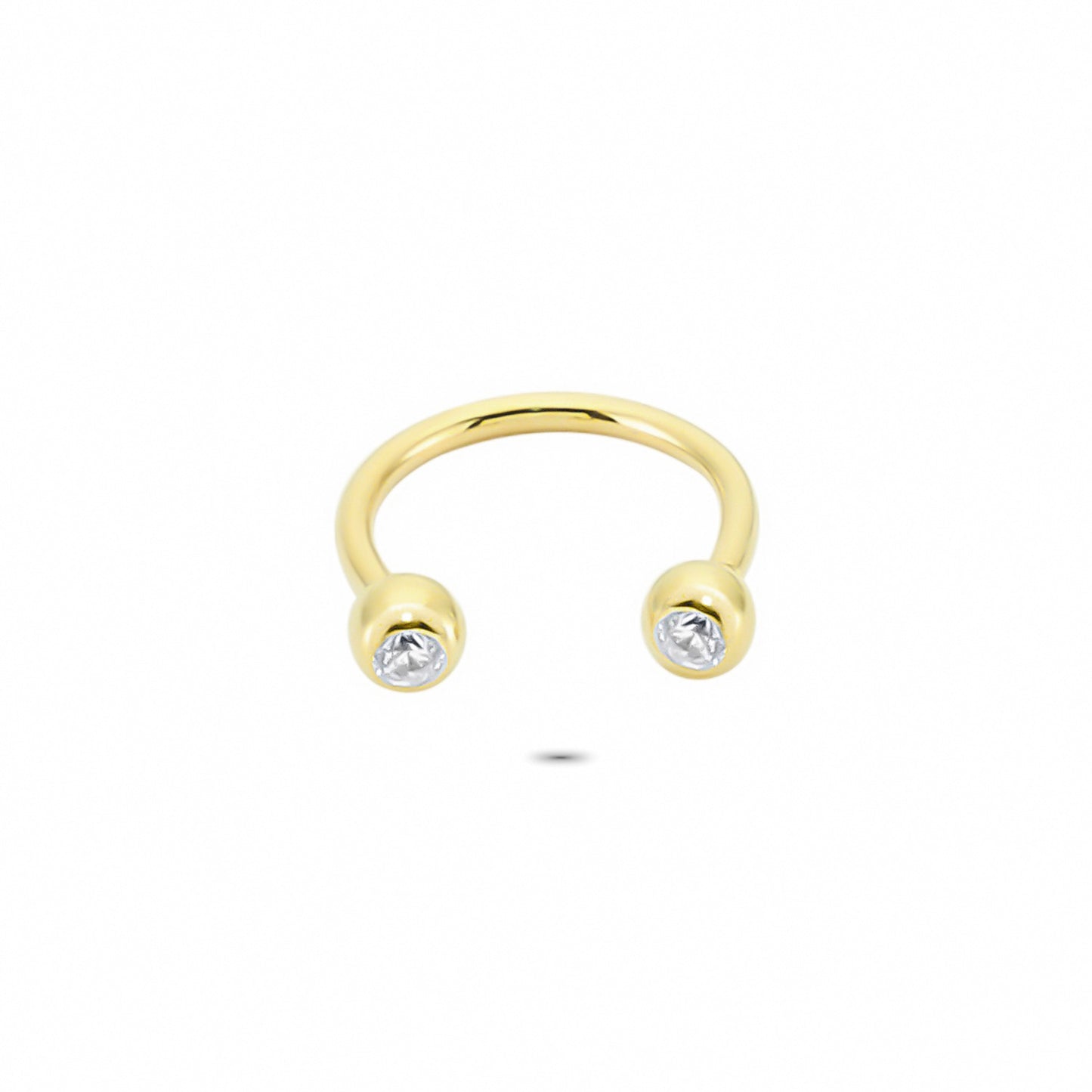 STONE HALF RING PIERCING