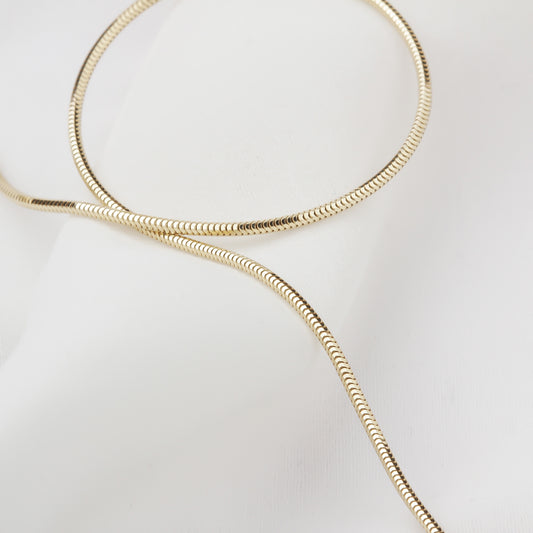 14k Solid Gold Tondo Chain Necklace - alternate view 2