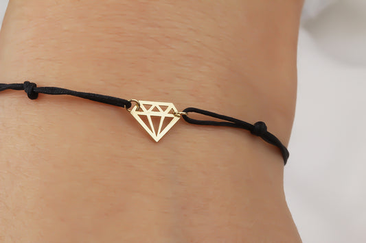 14k Solid Gold Diamond Cut Rope Bracelet - alternate view 2