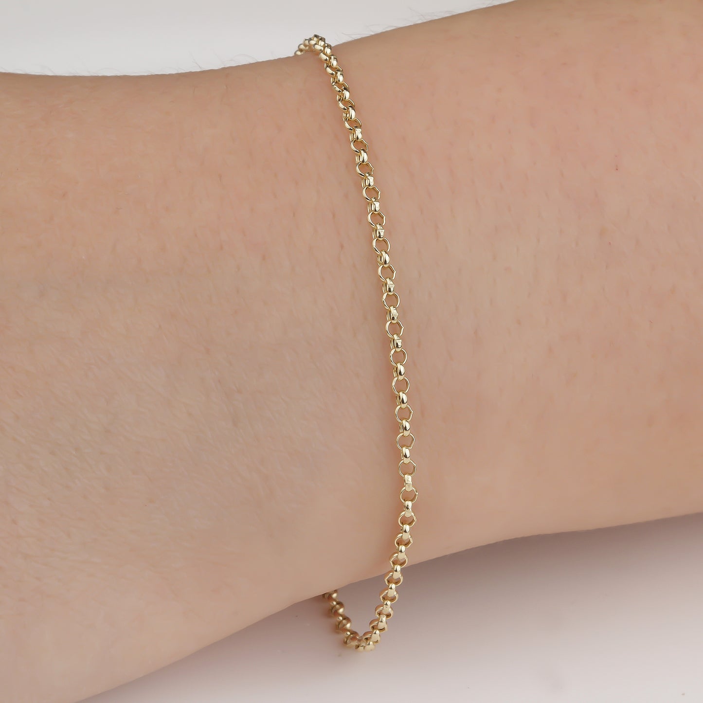 2 MM ROLO CHAIN BRACELET