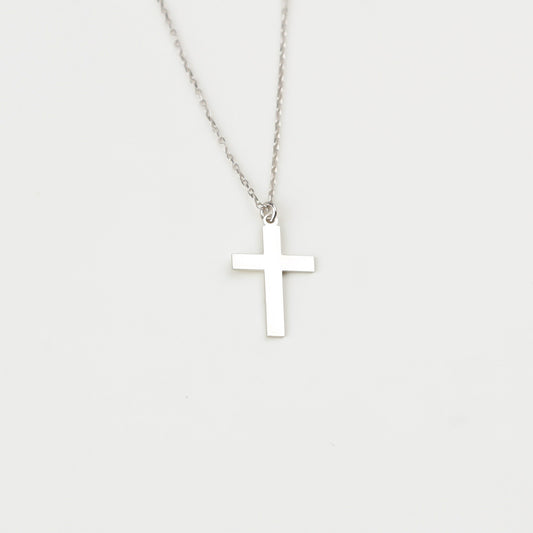 925k Sterling Silver Cross Necklace - alternate view 2