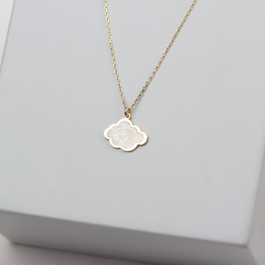 925k Sterling Silver Cloud Necklace - alternate view 2