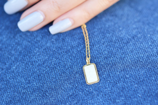 925k Sterling Silver Geo Necklace - alternate view 2