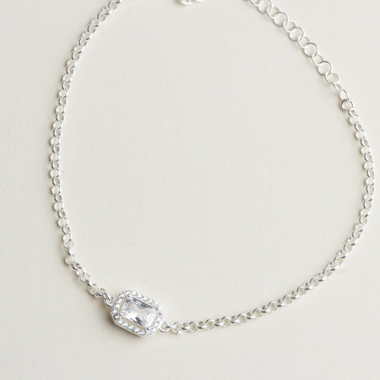 925k Sterling Silver Baguette Bracelet - alternate view 2