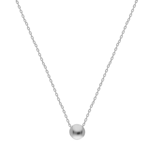 925k Sterling Silver Ball Necklace - alternate view 2