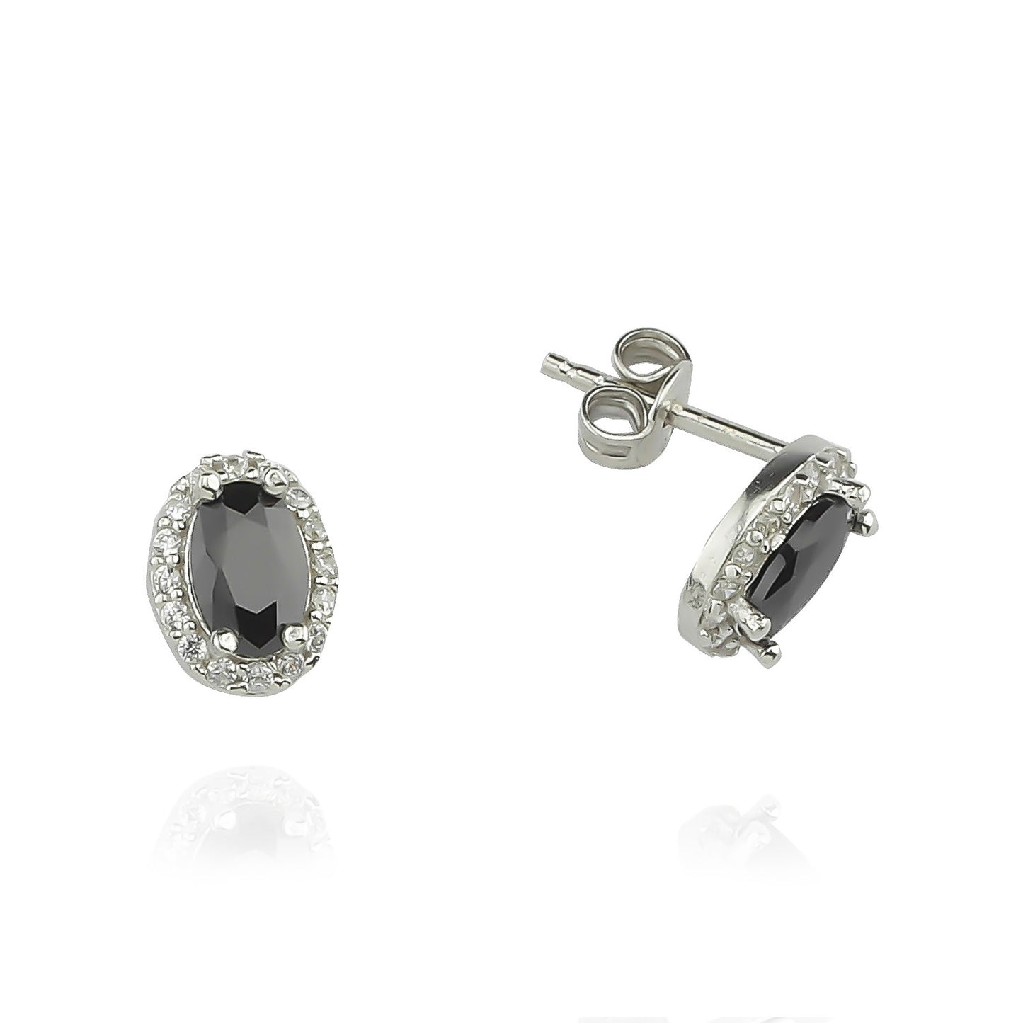 OVAL ANTHURAGE EARRING