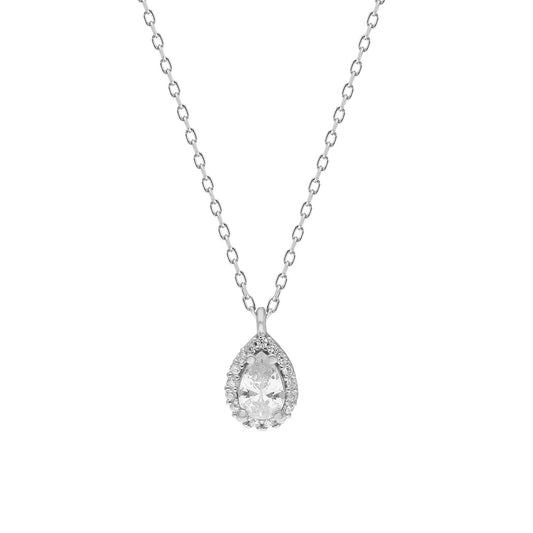 925k Sterling Silver Drop Anthurage Necklace - alternate view 2