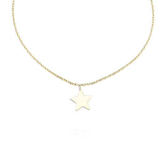 14k Solid Gold Star Anklet - alternate view 2