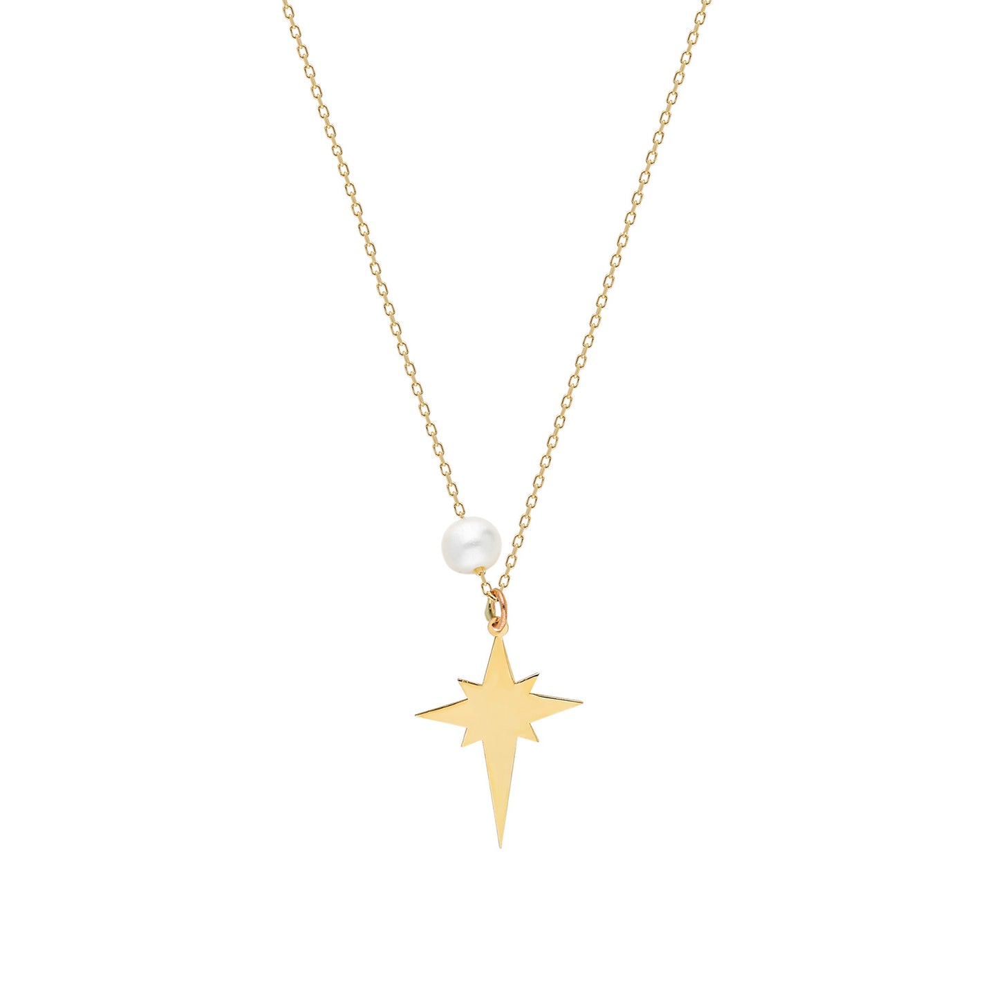 PEARL POLAR STAR NECKLACE