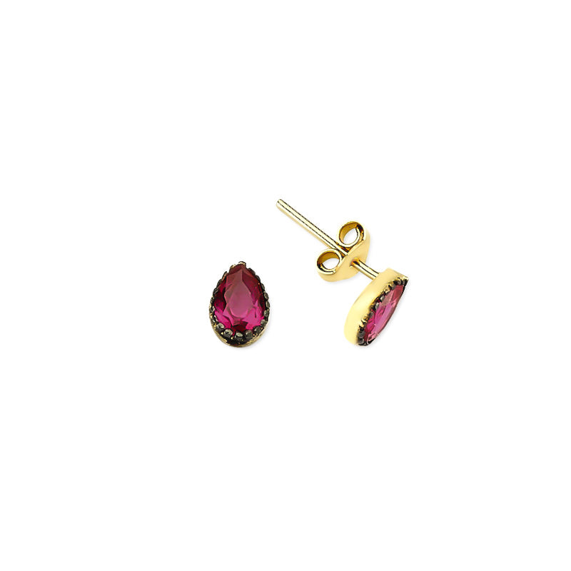 14k Solid Gold Drop Earring
