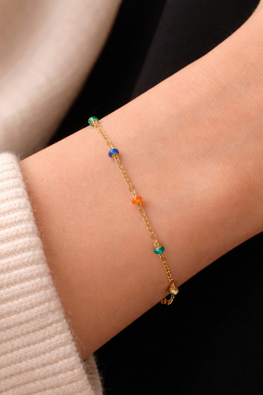 MULTICOLOR ENAMEL BRACELET