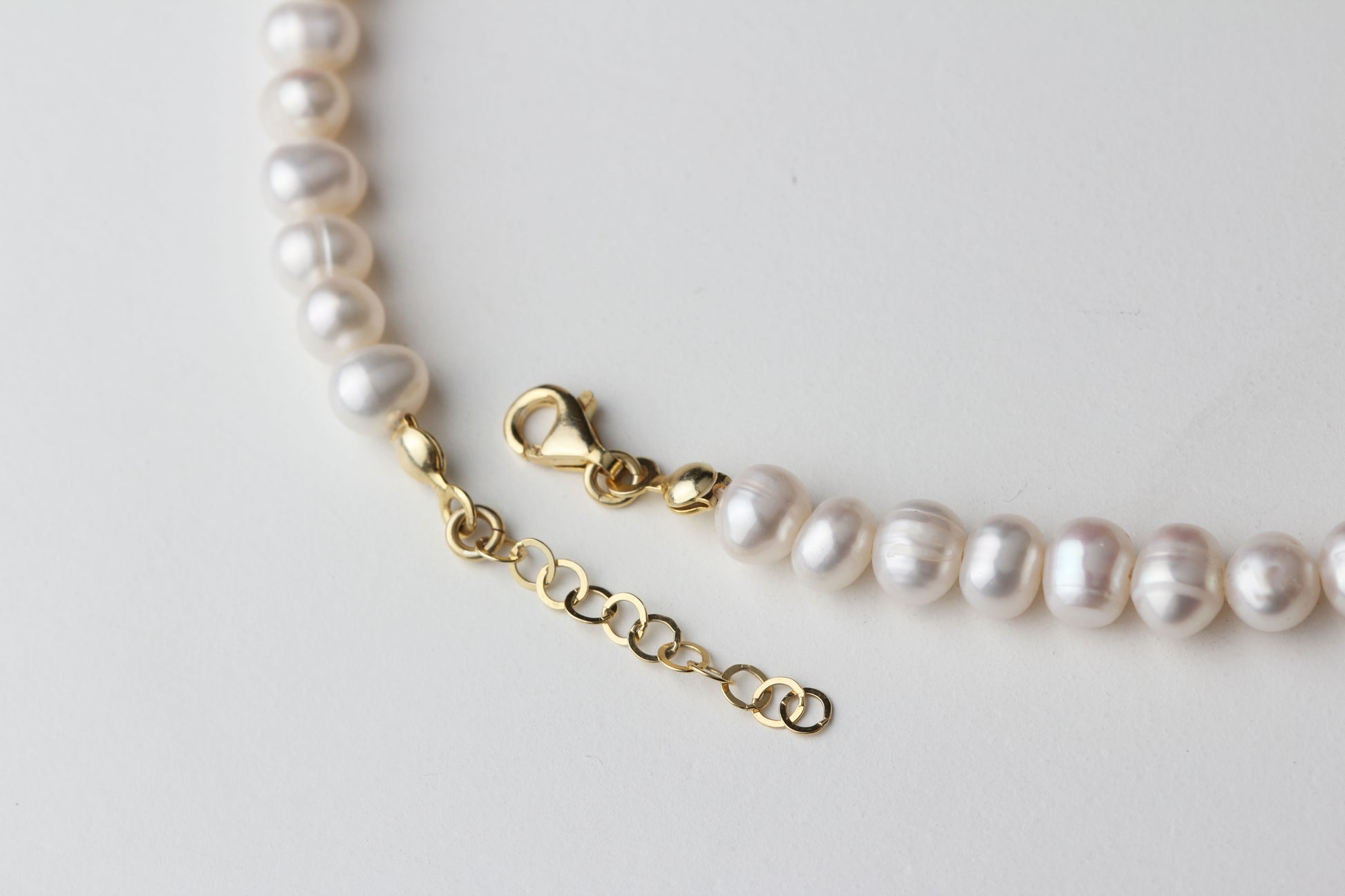 925k Sterling Silver Personalized Initial Pearl Necklace - alternate view 6