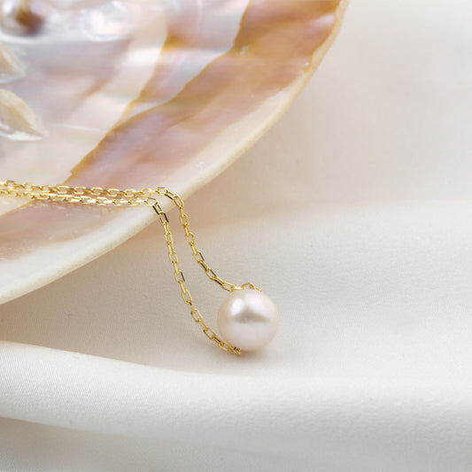 925k Sterling Silver Pearl Necklace