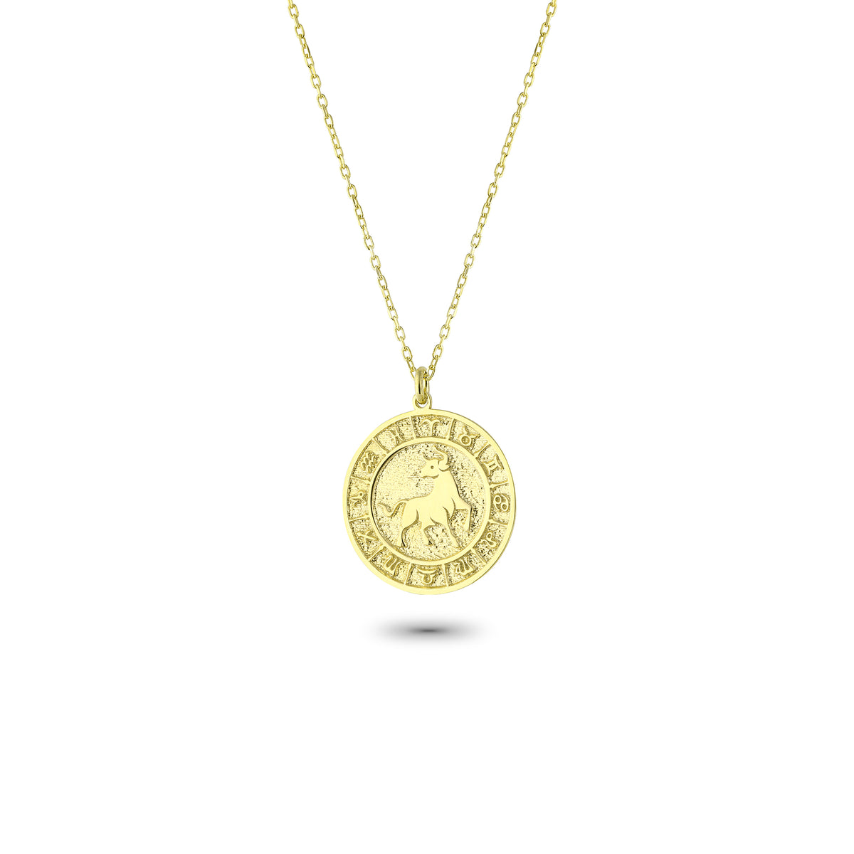925k Sterling Silver Taurus Zodiac Necklace - alternate view 2
