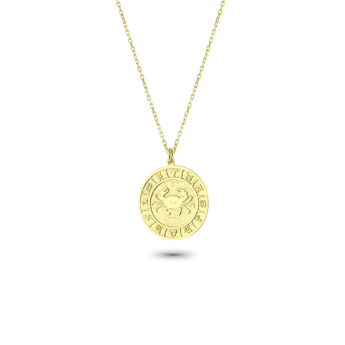 925k Sterling Silver Cancer Zodiac Necklace - alternate view 2