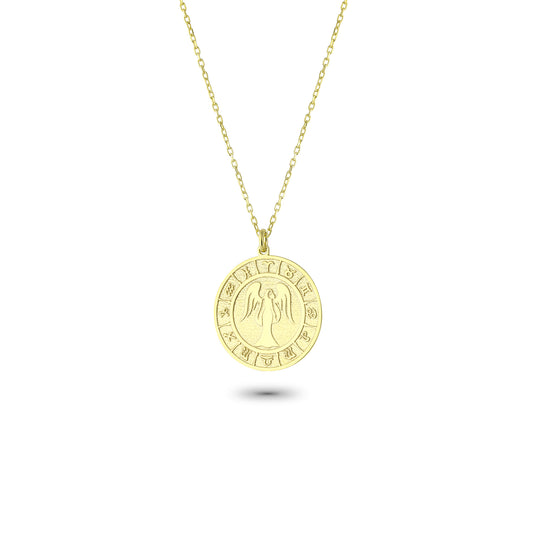 925k Sterling Silver Virgo Zodiac Necklace - alternate view 2