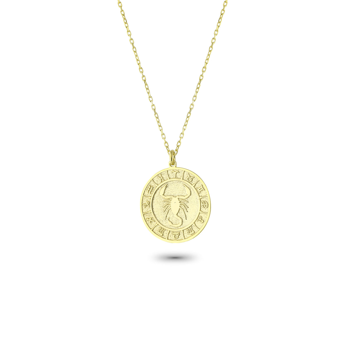 925k Sterling Silver Scorpio Zodiac Necklace - alternate view 2