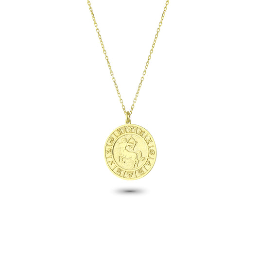 925k Sterling Silver Sagittarius Zodiac Necklace - alternate view 2