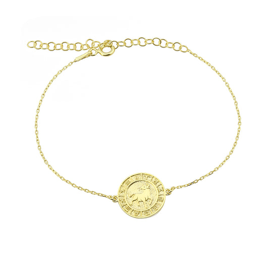 925k Sterling Silver Taurus Zodiac Bracelet - alternate view 2