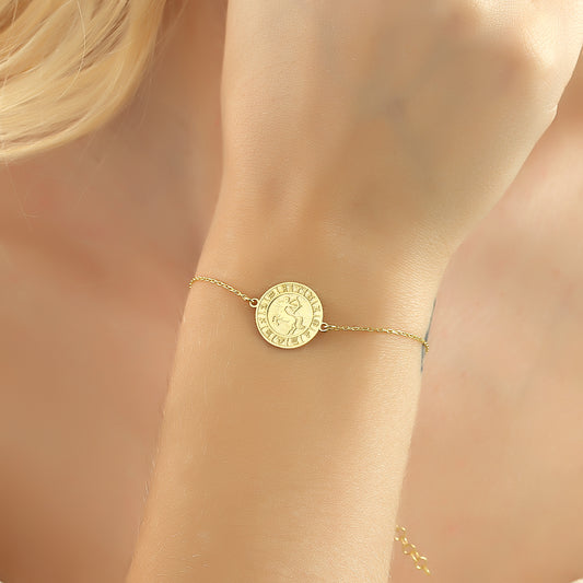 925k Sterling Silver Sagittarius Zodiac Bracelet