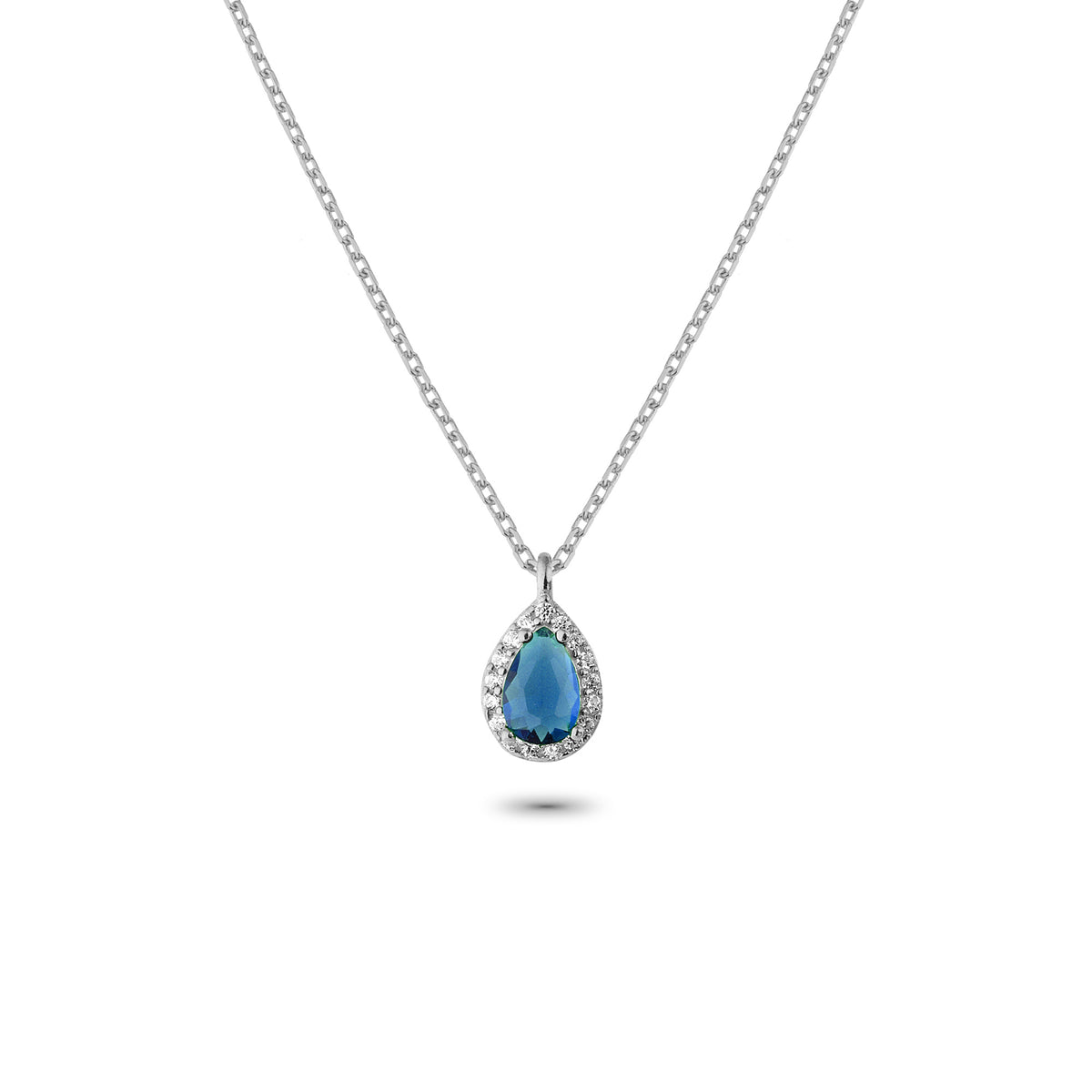 925k Sterling Silver Anturage Drop Necklace