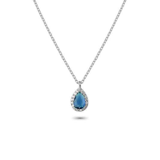 925k Sterling Silver Anturage Drop Necklace