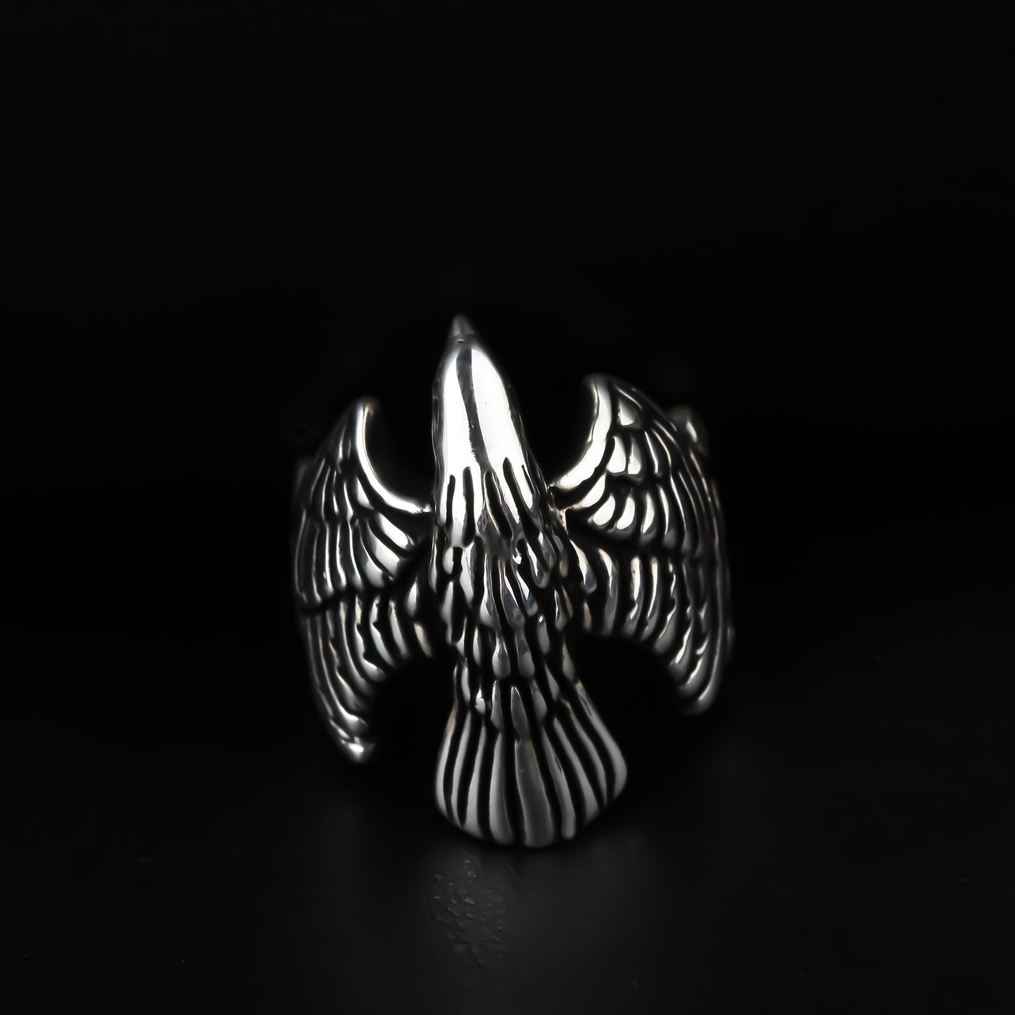 925k Sterling Silver Men Eagle Ring - alternate view 4