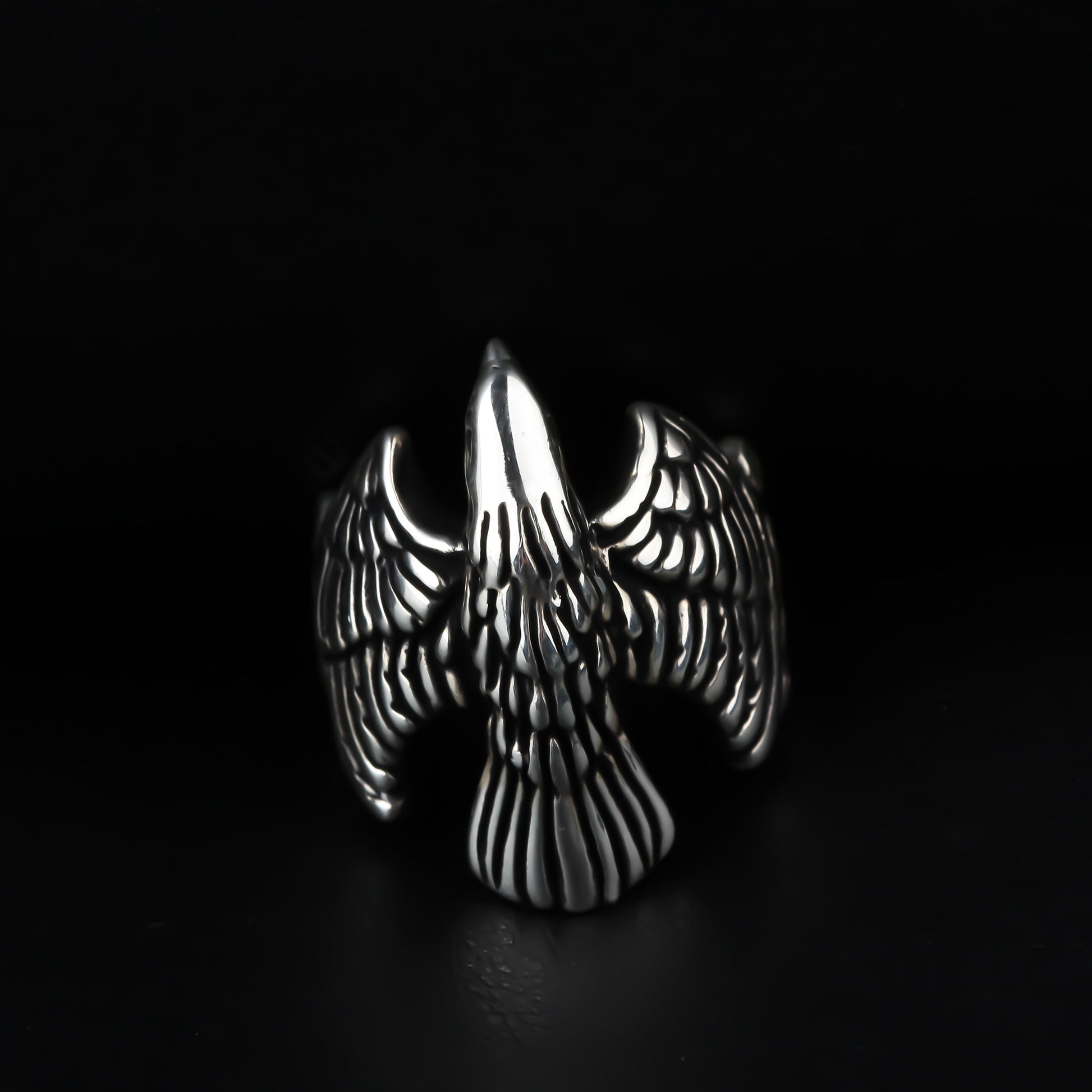925k Sterling Silver Men Eagle Ring - alternate view 4