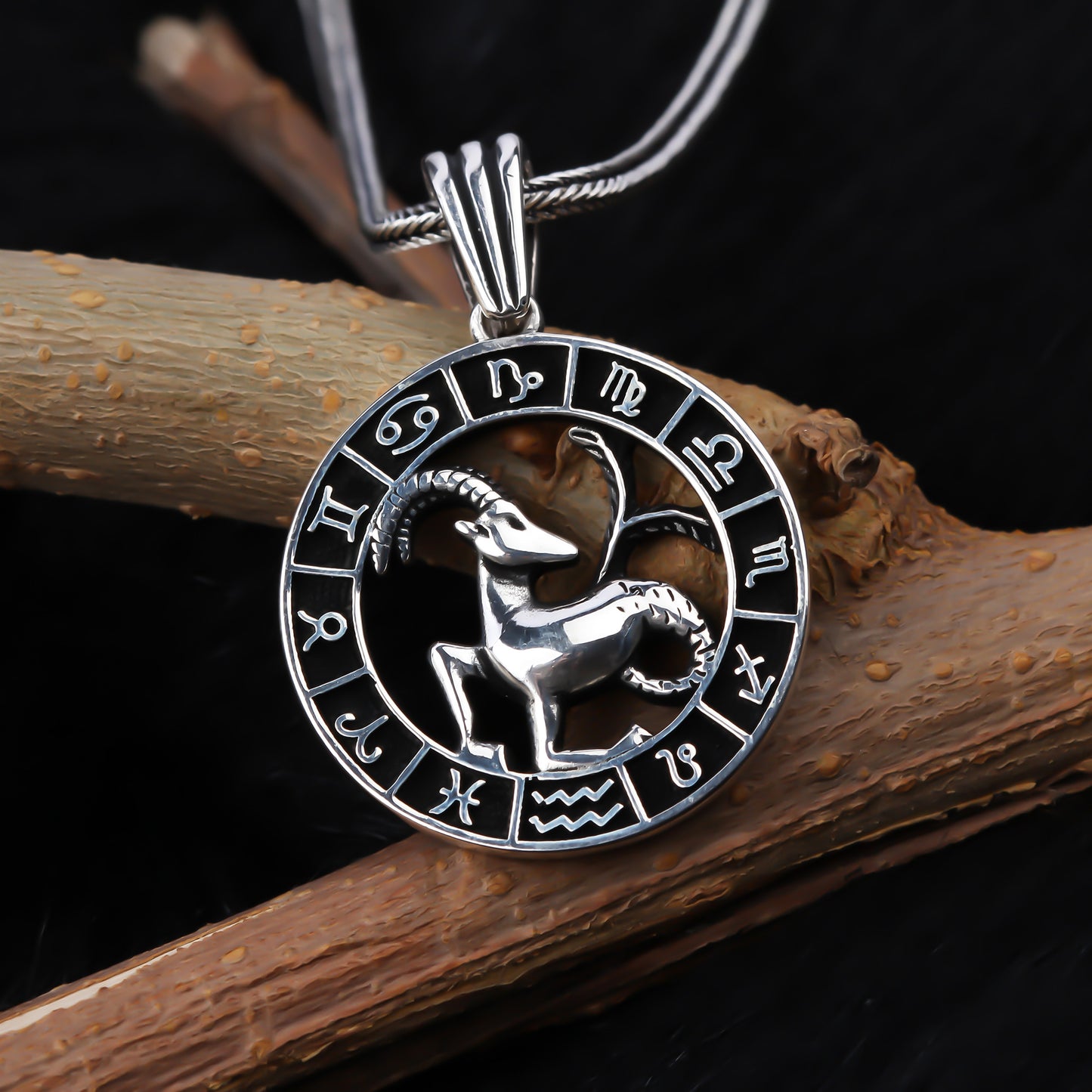 MALE CAPRICORN PENDANT NECKLACE