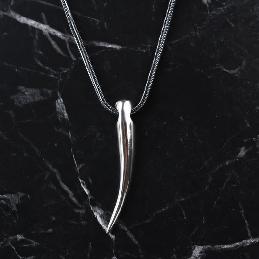 925k Sterling Silver Men Ivory Necklace - alternate view 2