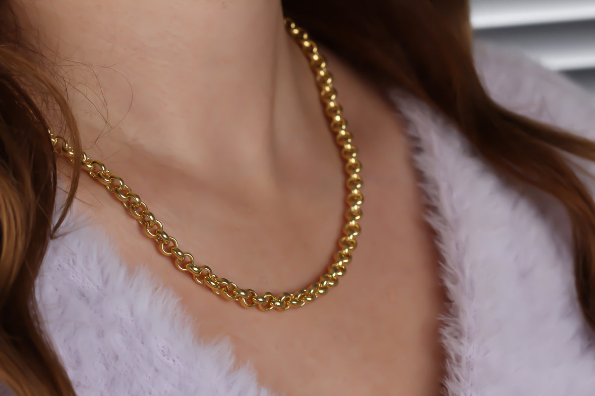 925k Sterling Silver Doc Chain Necklace - alternate view 2