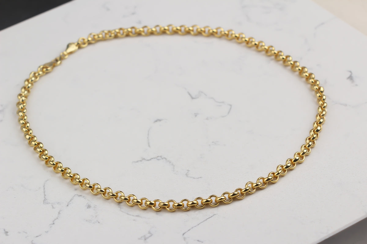925k Sterling Silver Doc Chain Necklace - alternate view 3