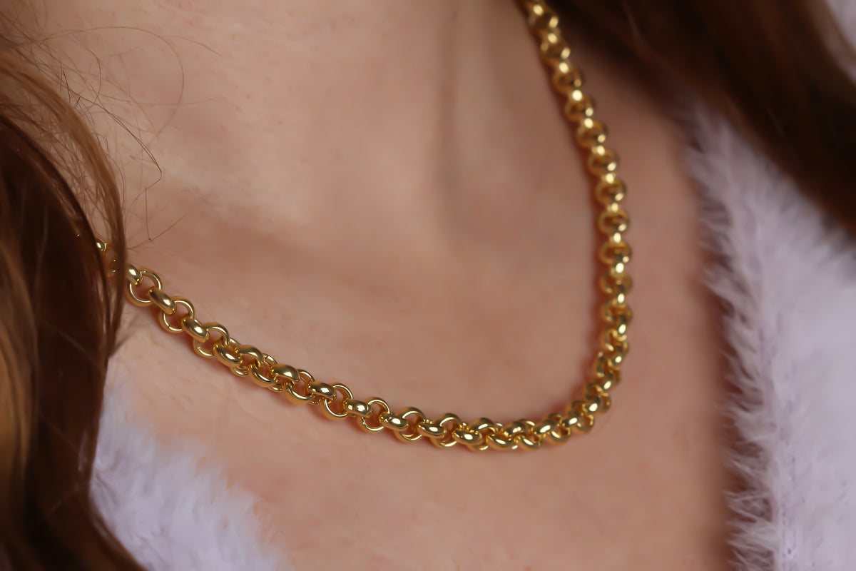 925k Sterling Silver Doc Chain Necklace