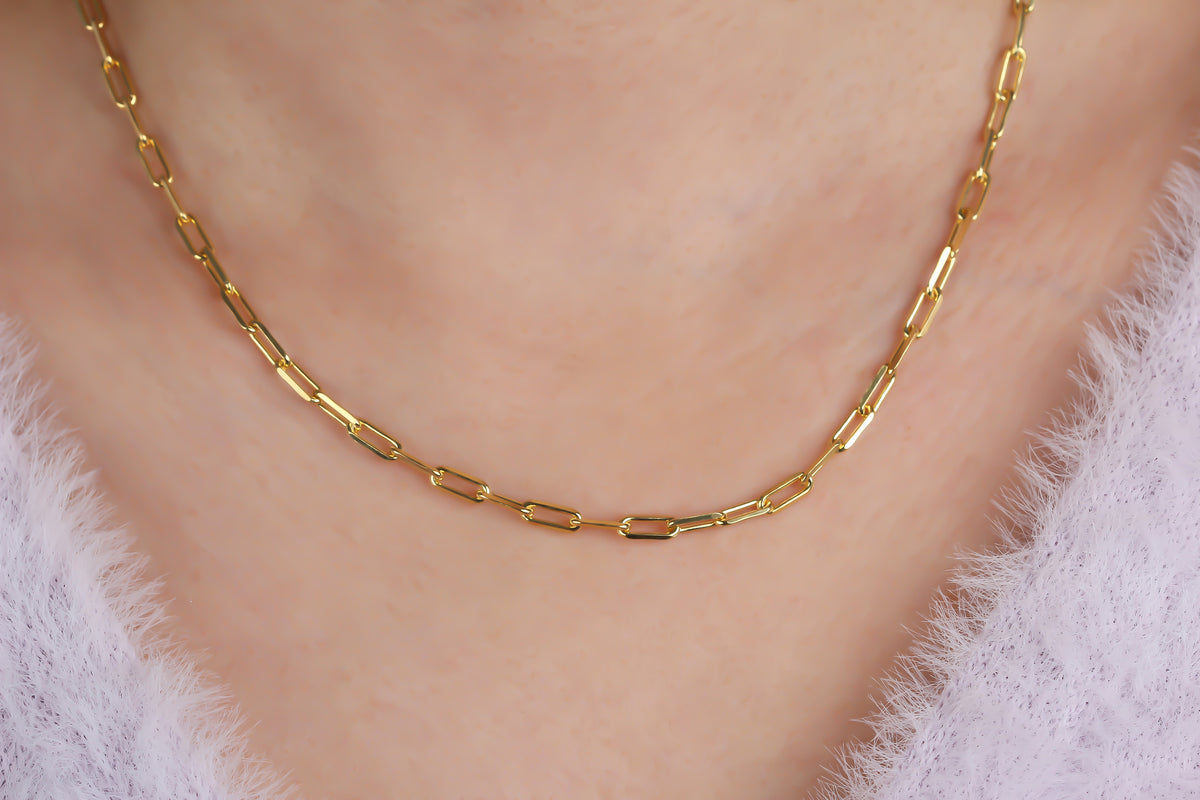 925k Sterling Silver Link Chain Necklace - alternate view 3