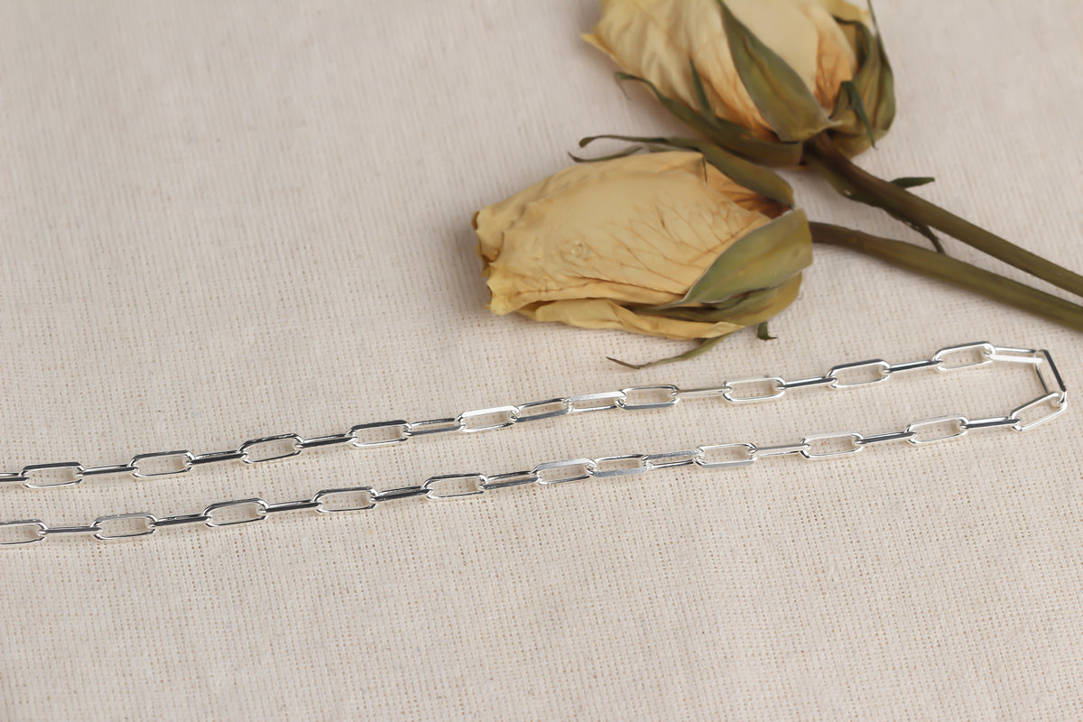 925k Sterling Silver Link Chain Necklace - alternate view 5