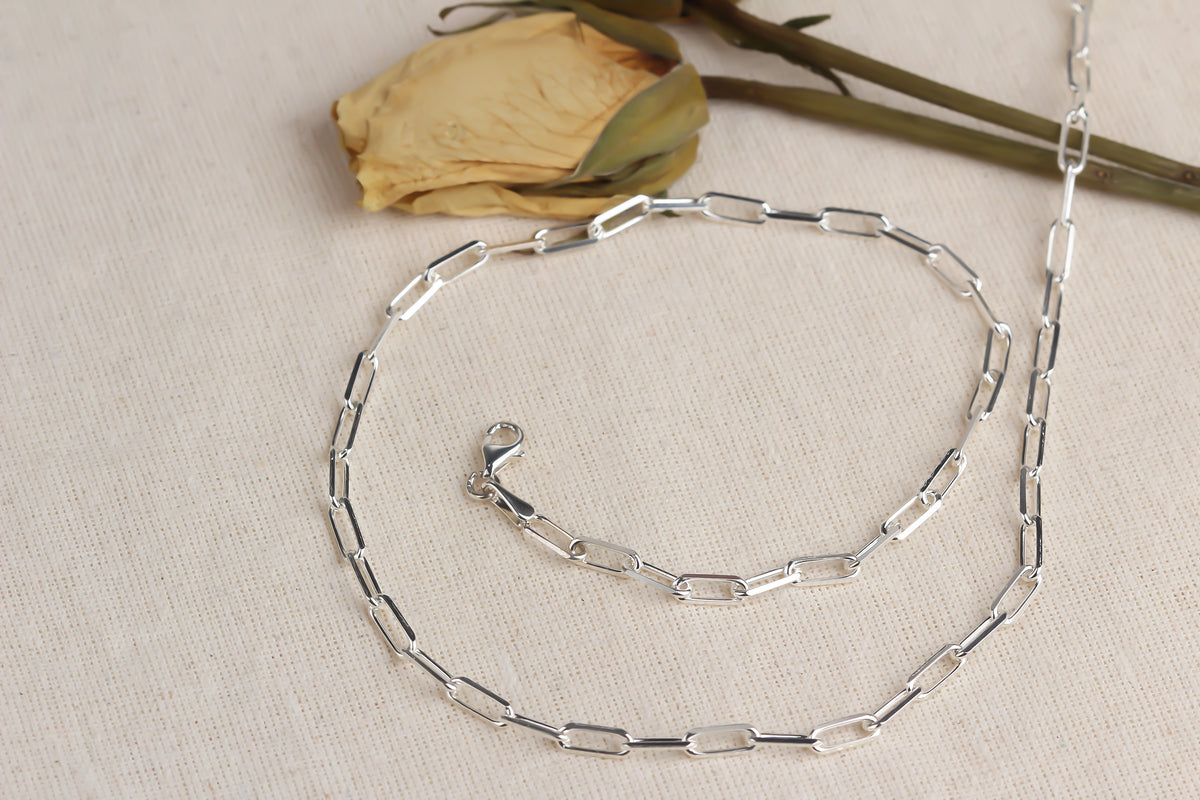925k Sterling Silver Link Chain Necklace - alternate view 6