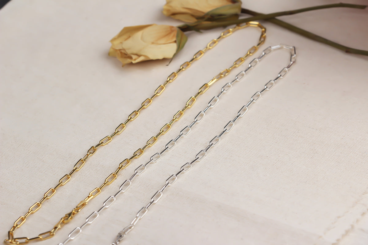925k Sterling Silver Link Chain Necklace - alternate view 7