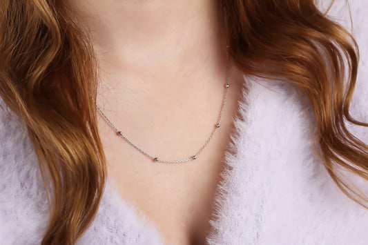 925k Sterling Silver Ball Chain Necklace
