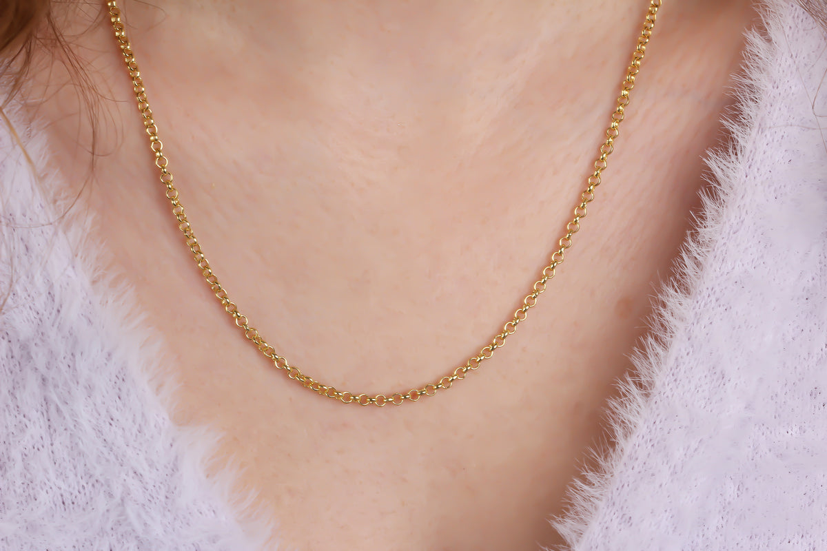 925k Sterling Silver Doc Chain Necklace - alternate view 3