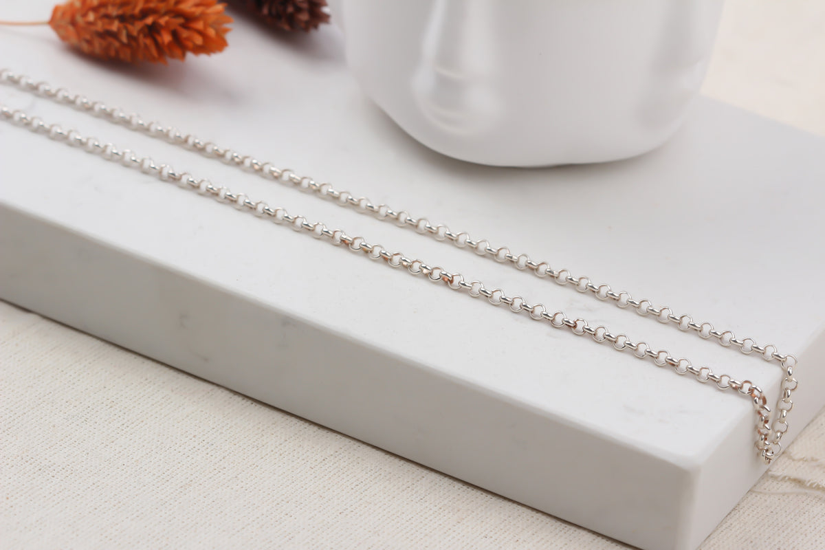 925k Sterling Silver Doc Chain Necklace - alternate view 6
