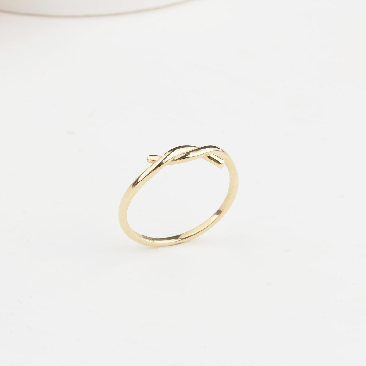 14k Solid Gold Knot Ring - alternate view 4