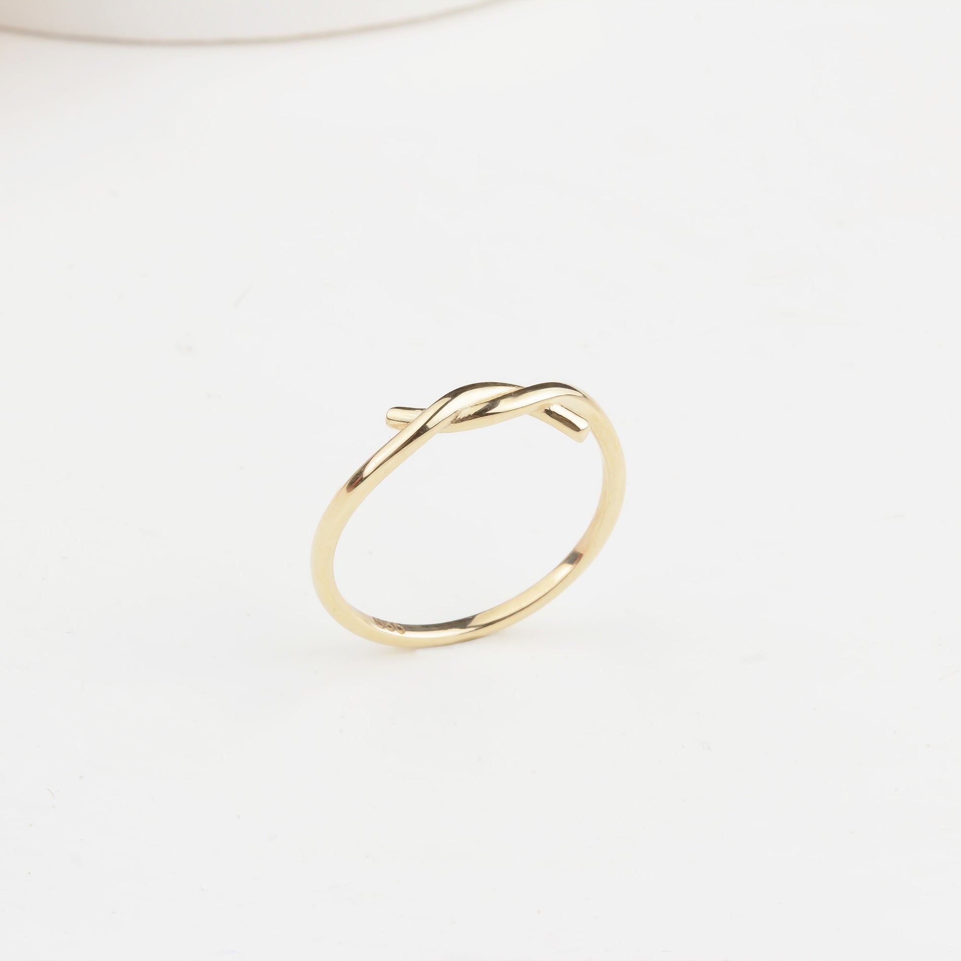 14k Solid Gold Knot Ring - alternate view 4