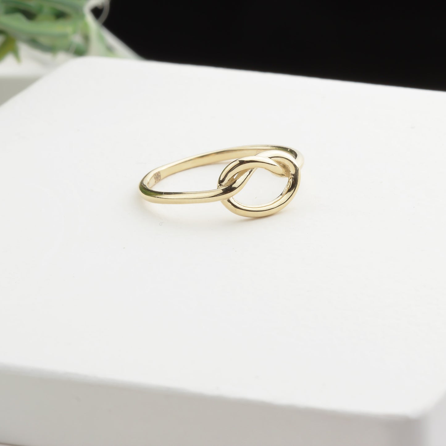 14k Solid Gold Knot Ring - alternate view 2