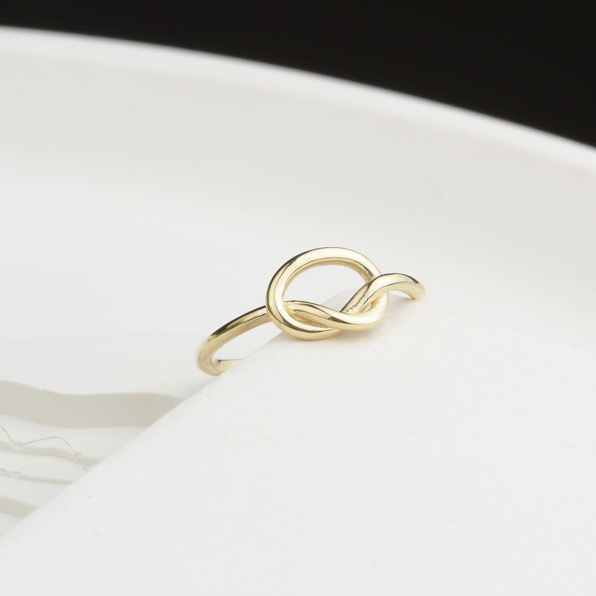 14k Solid Gold Knot Ring - alternate view 4