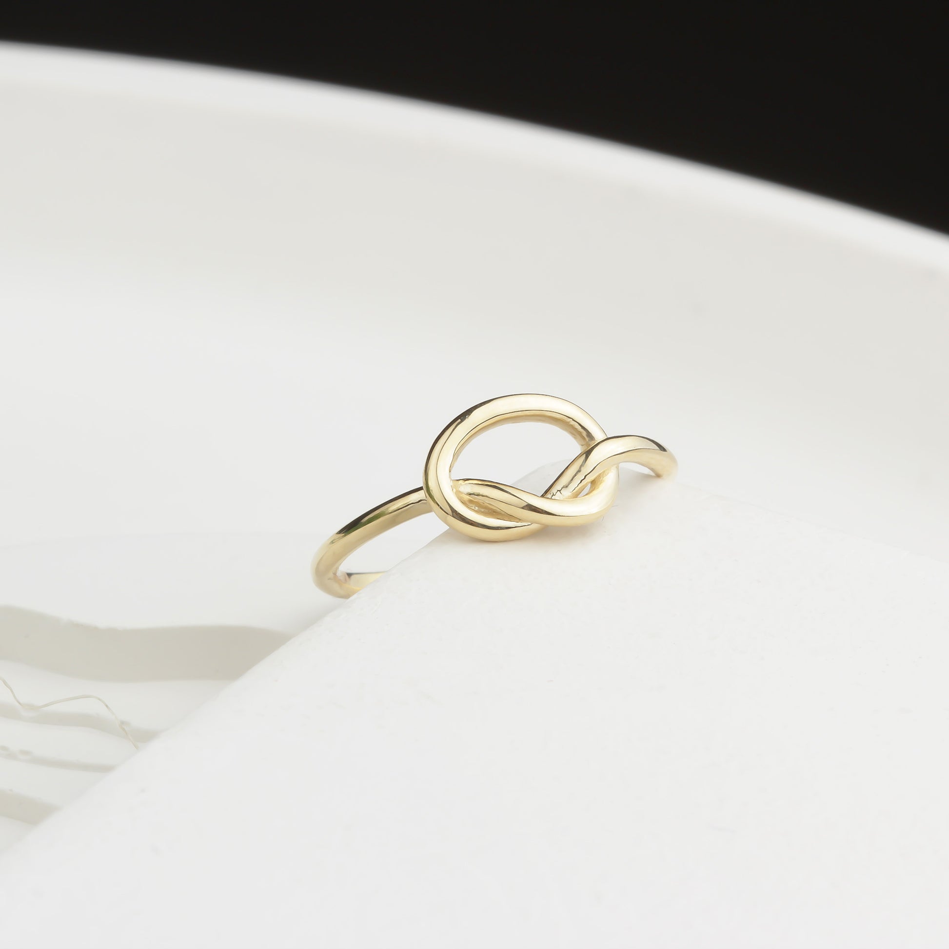 14k Solid Gold Knot Ring - alternate view 4